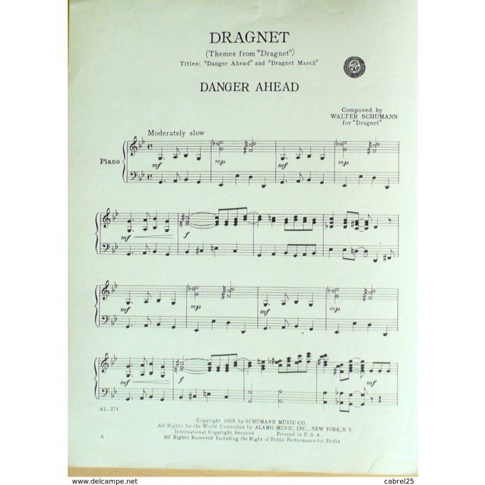 SCHUMANN WALTER-DRAGNET-1953