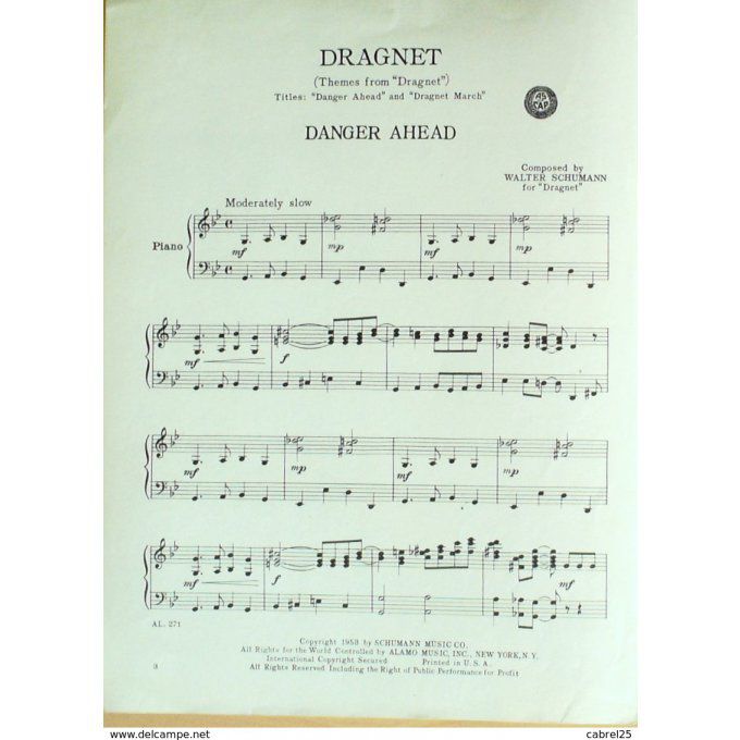 Schumann Walter Dragnet 1953