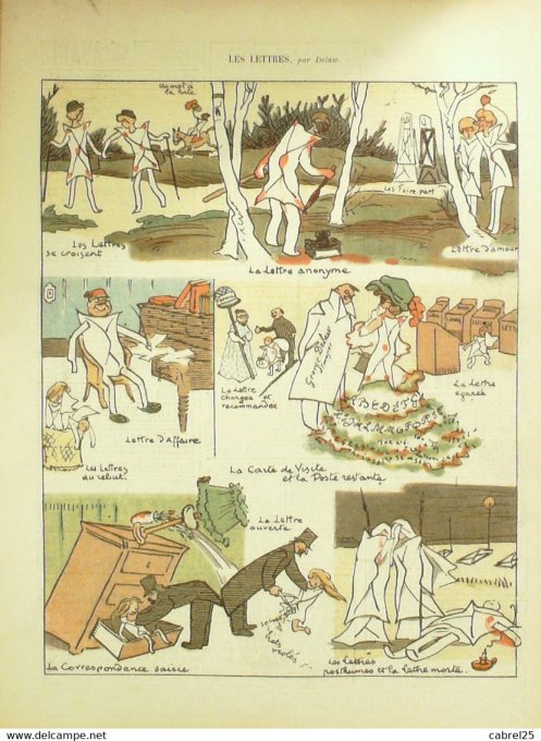 Le Rire 1907 n°217 Bac Roubille Burret Burret Delaw Métivet Guillaume Poulbot Delaw