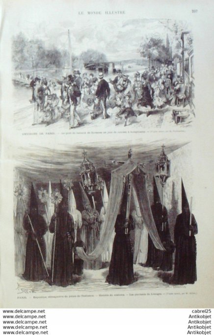 Le Monde illustré 1874 n°913 Belgique Tournai Suresnes (92) St Jean De Luz (64) Italie Milan Cicita 