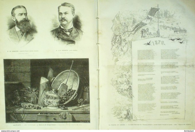 Le Monde illustré 1882 n°1328 Bolivie obas Pilcomay Egypte Port-Said Isamaïlla Chalouf Magfar