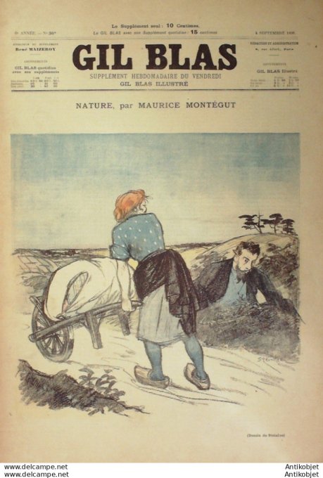 Gil Blas 1896 n°36 Maurice MONTEGUT Léon DUROCHER JACOTOT SEVESTRE