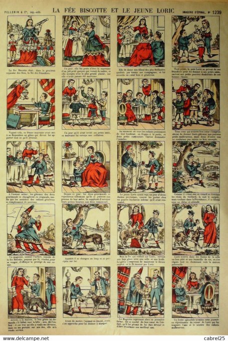 La Fee Biscotte & Le Jeune Loric (Pellerin d'epinal)