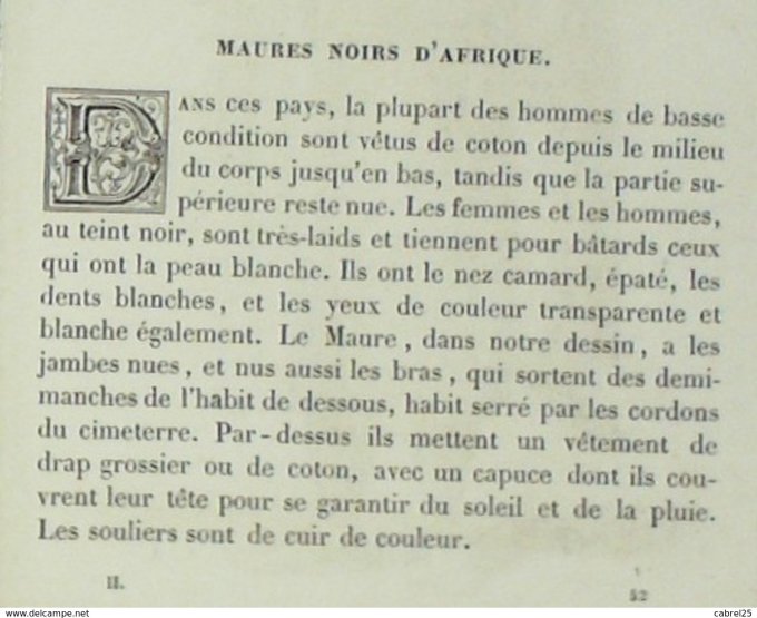 Maroc MAURE ARME 1859