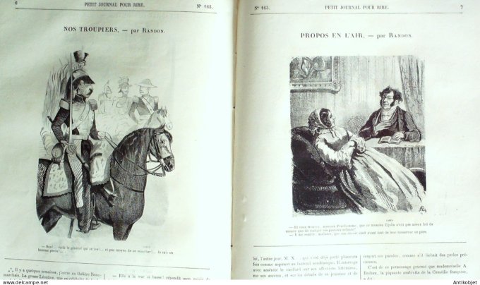 Petit journal pour Rire 1858 # 165 Musiciens Girin