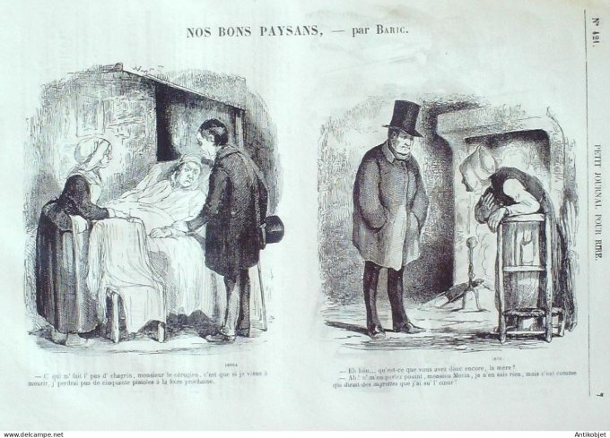 Petit journal pour Rire 1863 # 421 Musiciens & Musiciennes Marcelin