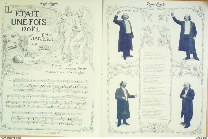 Paris qui chante 1903 n° 47 De Villers Mendelys Chepfer Marcel Legay Mévisto