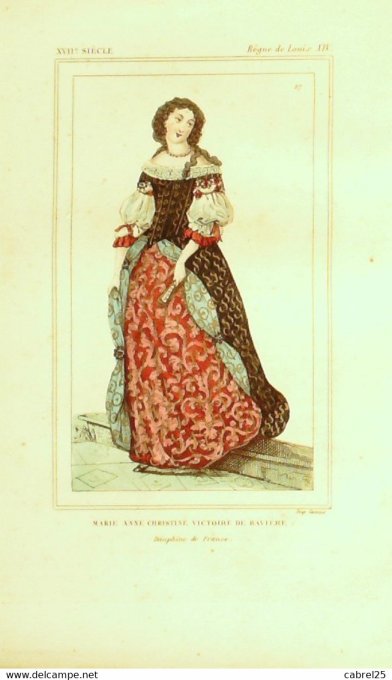 Marie Anne Christine Victoire De Baviere 17ème 1852