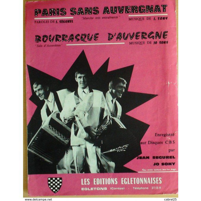 Segurel Jean Bourrasque D'auvergne 1967