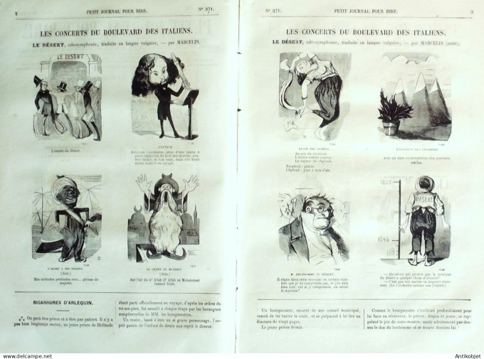 Petit journal pour Rire 1862 # 371 Revue du Monde Girin