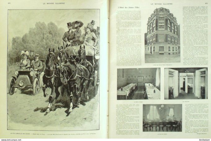 Le Monde illustré 1902 n°2359 Londres Val-Fleury (78) Martinique Fort-de-France ST-Pierre Rochambeau