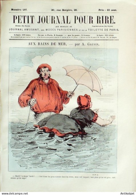 Petit journal pour Rire 1864 # 497 Petit voyage en Italie Stop