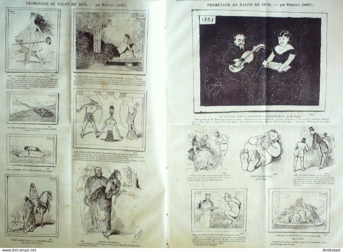 Le Journal Amusant 1870 #  751 Croquis equestres par Thirion