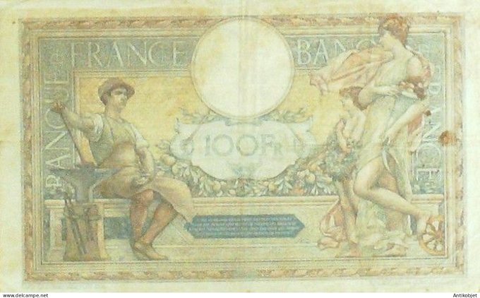 Billet Banque de France 100 francs Luc Olivier Merson Grands Cartouches D16=11=1926 TTB