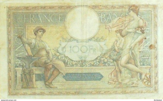 Billet Banque de France 100 francs Luc Olivier Merson Grands Cartouches D.16=11=1926 TTB