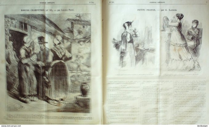 Le Journal Amusant 1870 #  751 Croquis equestres par Thirion