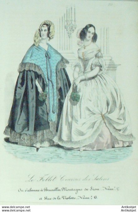 Gravure de mode Le Follet 1836 n°369