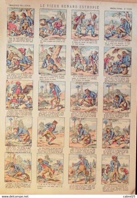 Le Vieux Renard Estropie (Pellerin d'epinal)