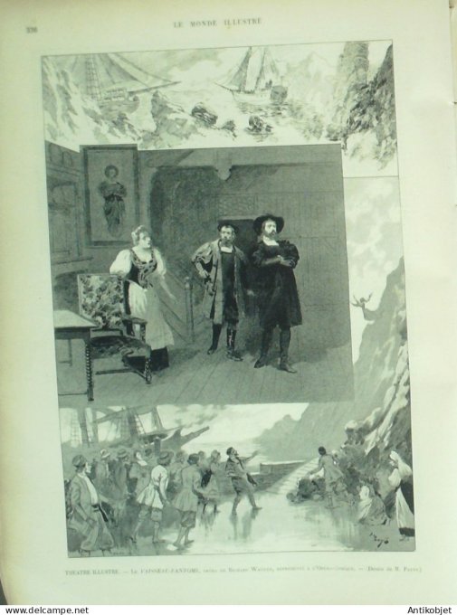 Le Monde illustré 1897 n°2095 Dreux (28) Palerme Aumale Ethiopie ras Makonnen Harrar