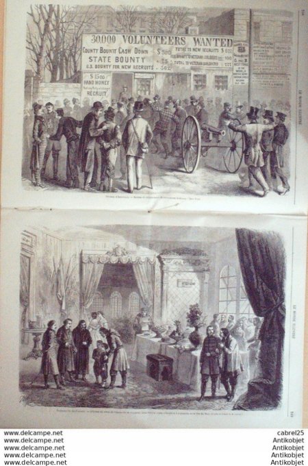 Le Monde illustré 1864 n°366 Mexico Japon Yokohoma Usa New York Pologne Lopinsky Danemark