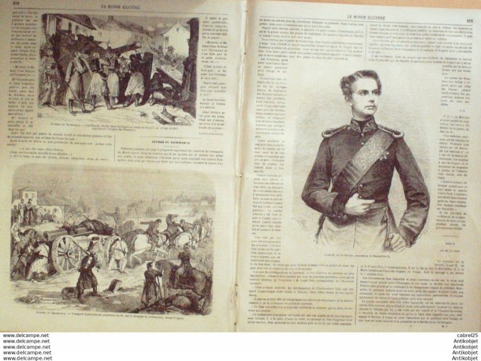 Le Monde illustré 1864 n°366 Mexico Japon Yokohoma Usa New York Pologne Lopinsky Danemark