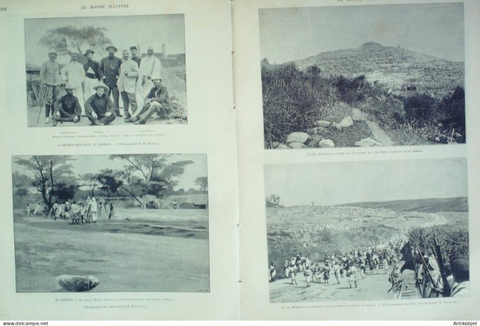 Le Monde illustré 1897 n°2095 Dreux (28) Palerme Aumale Ethiopie ras Makonnen Harrar