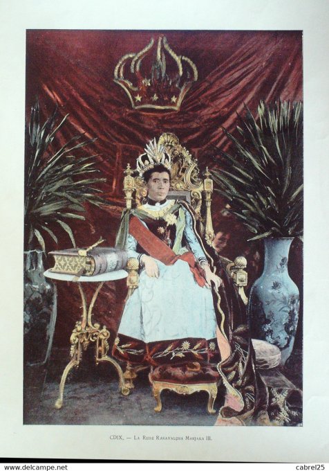 Madagascar RANAVALONA MANJARA Reine