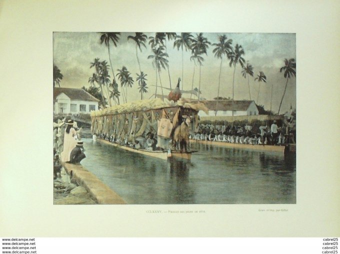 Polynésie PAPEETE Pirogue jours de fête