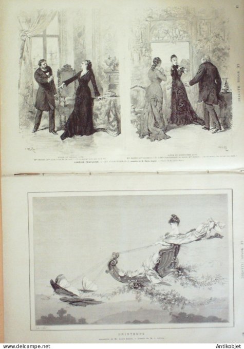 Le Monde illustré 1878 n°1099 Turquie Constantinople Sultan Abd Ul Hamid Beylerbey Le Bon Marche