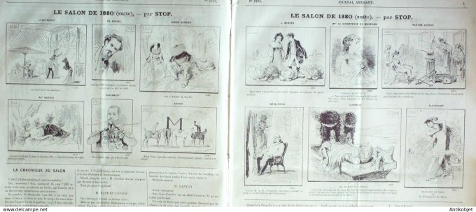 Le Journal Amusant 1880 # 1236 Les songes revelateurs d'Emile Blandureau par Leonce Petit