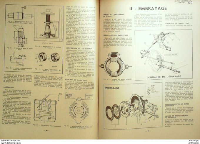R.T Automobile Simca Vedette régulateur Crouzet Sebem 158 # 1959