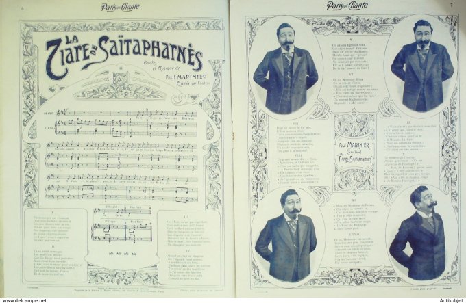 Paris qui chante 1903 #19 Favart Caribert Marinier Alberthal Angèle Moreau