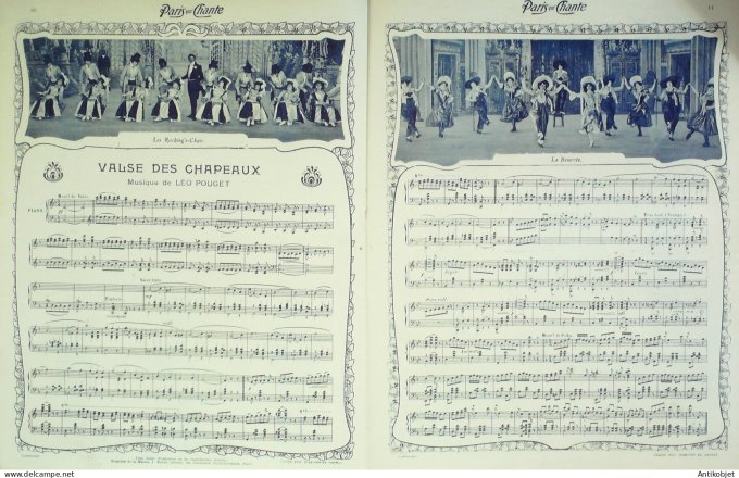 Paris qui chante 1903 n° 19 Favart Caribert Marinier Alberthal Angèle Moreau