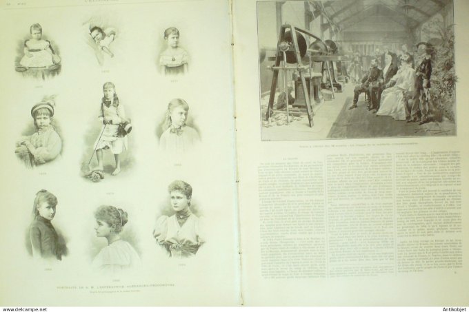 L'illustration 1896 n°2799 Sèvres (92) Chalons (51) Russie Pont Alexandre III Impératrice Alexandra 