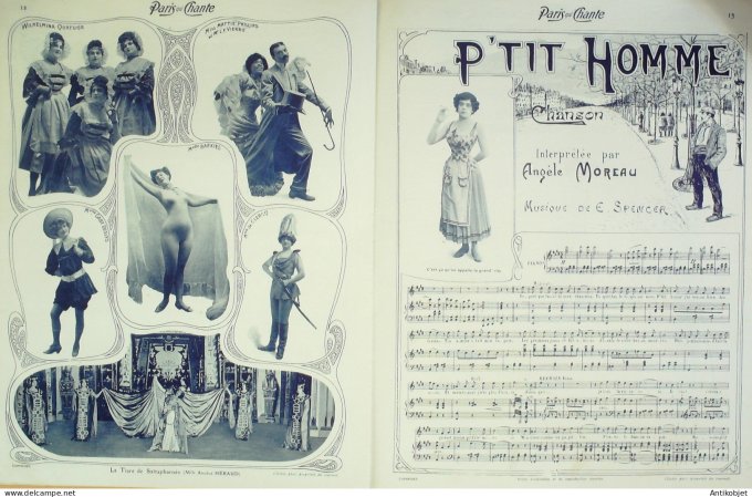 Paris qui chante 1903 #19 Favart Caribert Marinier Alberthal Angèle Moreau