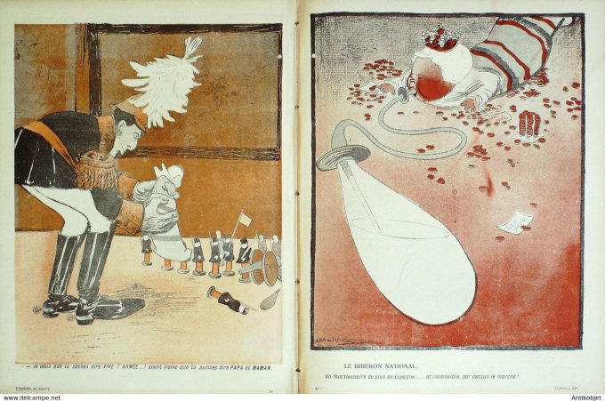 L'Assiette au beurre 1907 # 314 Tout l'avenir de l'Espagne est là Camara