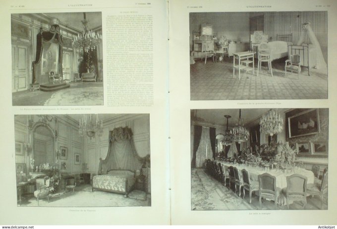 L'illustration 1896 n°2799 Sèvres (92) Chalons (51) Russie Pont Alexandre III Impératrice Alexandra 