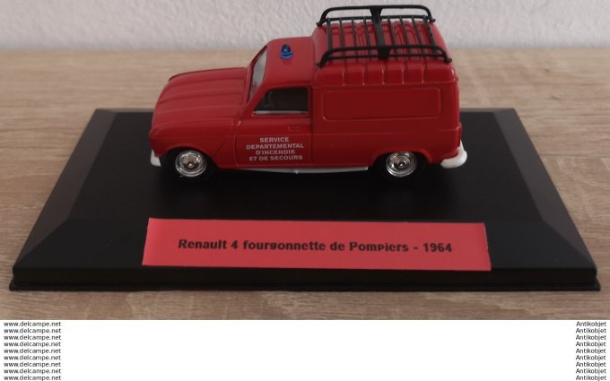 Renault 4 fourgonnette de Pompiers 1:43 1964