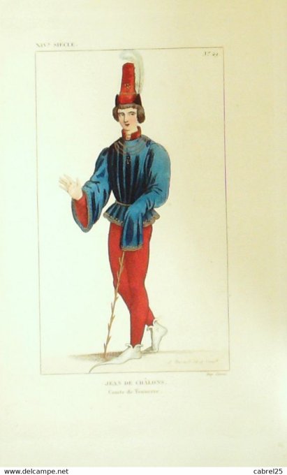 De Chalons Jean Comte de Tonnerre 14ème 1852