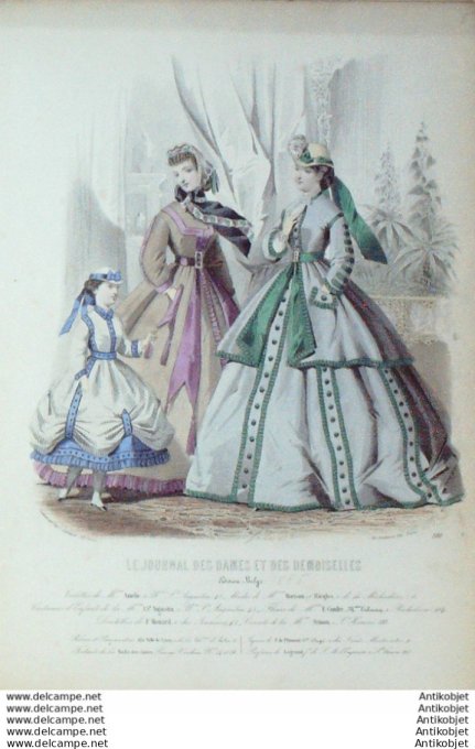 Journal des Dames Demoiselles 1865 # 780 (Maison Ricqles)