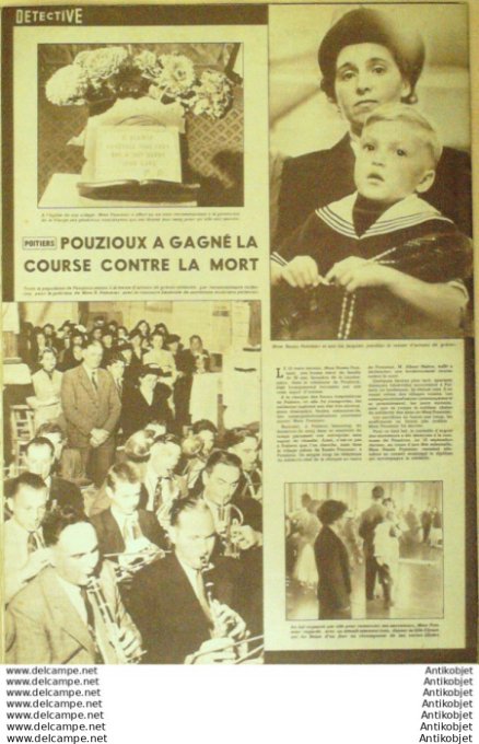 Détective 1955 # 483 Ajaccio Digoin Ste-Marie-de-Ré Liocourt Melun