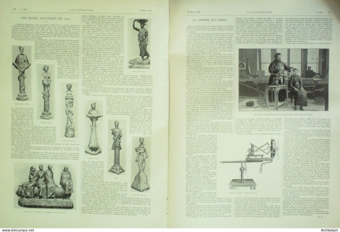 L'illustration 1901 n°3030 Chine Tien-Tsin Photothérapie Djibouti Daouenie Daouenlé