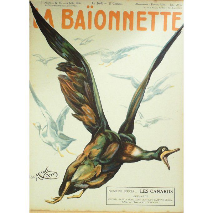 La Baionnette 1916 n°053 (Les canards) GASTYNE IRIBE CAPPIELLO CAPY