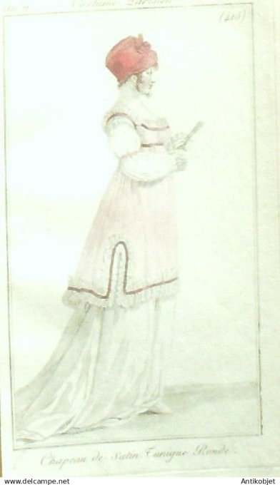 Costume Parisien 1802 an 10 # 415 (eau forte) Tunique ronde
