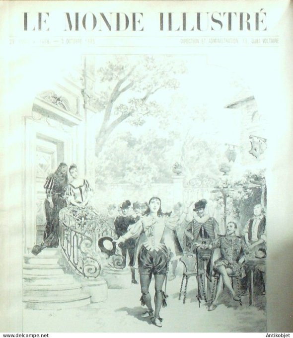 Le Monde illustré 1885 n°1488 Belgique Anvers période électorale