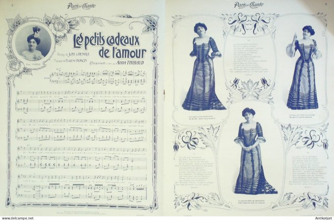 Paris qui chante 1904 n° 77 Darteuil Dechaume Villé Thibaud Honoré Debroussy