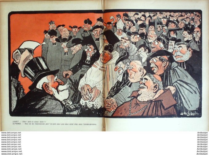 L'Assiette au beurre 1905 # 238 Loubet en Espagne Camara