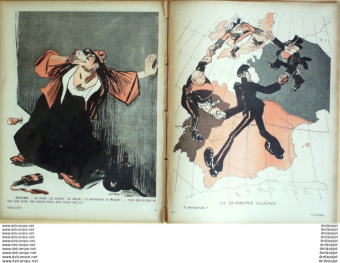 L'Assiette au beurre 1905 # 238 Loubet en Espagne Camara