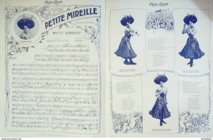 Paris qui chante 1904 n° 77 Darteuil Dechaume Villé Thibaud Honoré Debroussy