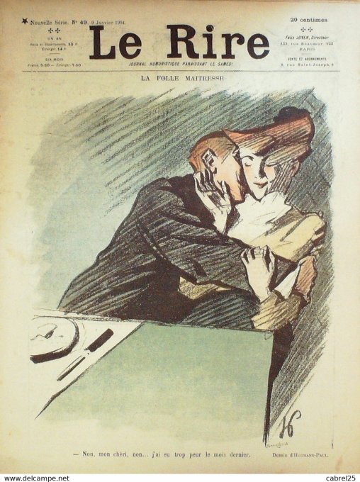 Le Rire 1904 n° 49 Hermann Mirande Hellé Jeanniot Burret Wély Avelot